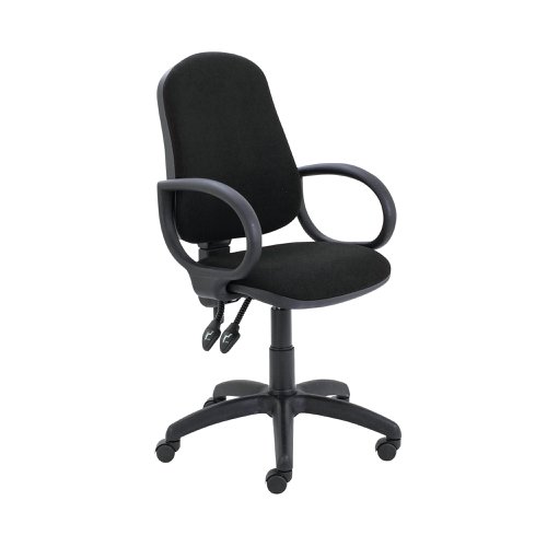 First Calypso Operator Chair With Fixed Arms 640x640x985 1175mm Black Kf822899