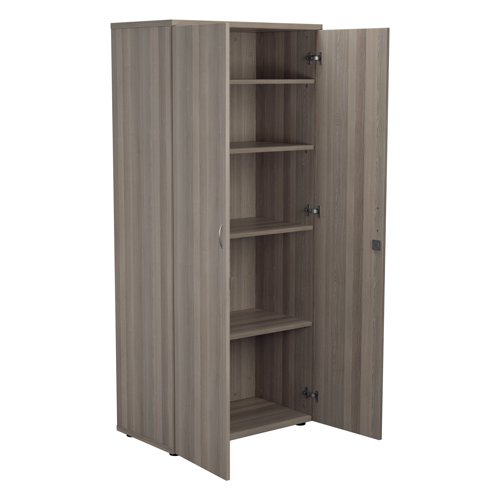 Jemini Wooden Cupboard 800x450x1800mm Grey Oak KF822951