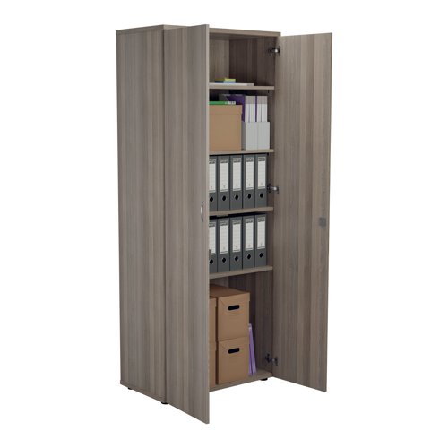 Jemini Wooden Cupboard 800x450x2000mm Grey Oak KF822961