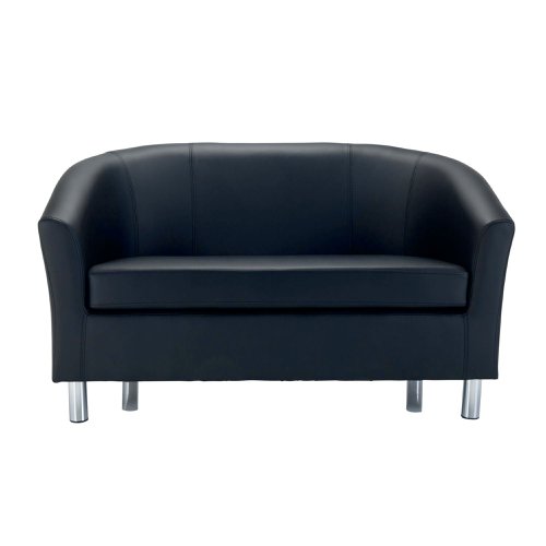 Stylish tub sofa with a deep cushioned seat and upholstered back in Polyurethane. Ideal for any waiting area.