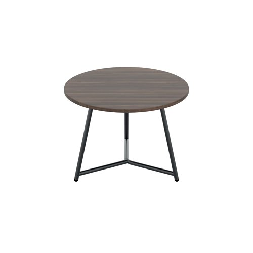 Jemini Trinity Low Table 600x600x435mm Dark Walnut/Black KF823377