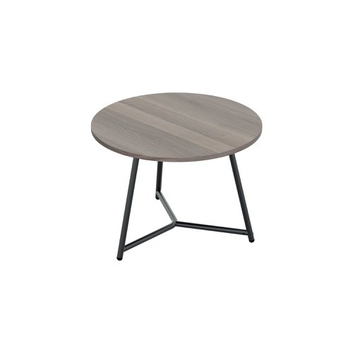 Jemini Trinity Low Table 600x600x435mm Grey Oak/Black KF823384