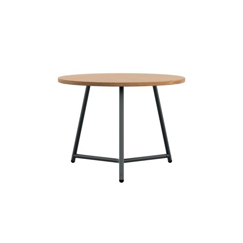 Jemini Trinity Low Table 600x600x435mm Nova Oak/Black KF823407