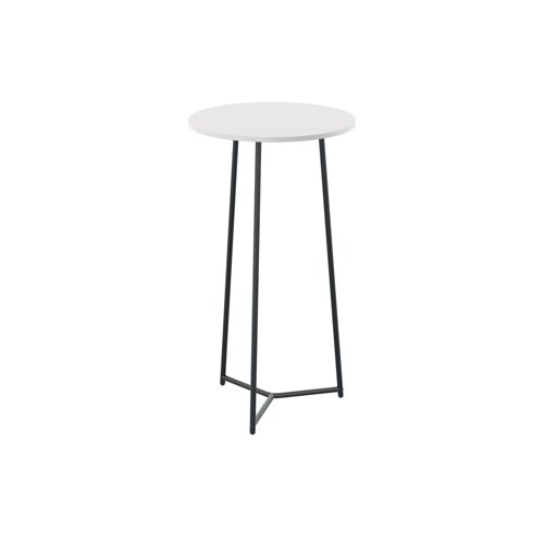 Jemini Trinity High Table 600x600x1110mm White/Black KF823551