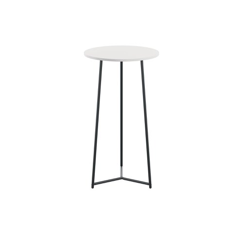 Jemini Trinity High Table 600x600x1110mm White/Black KF823551