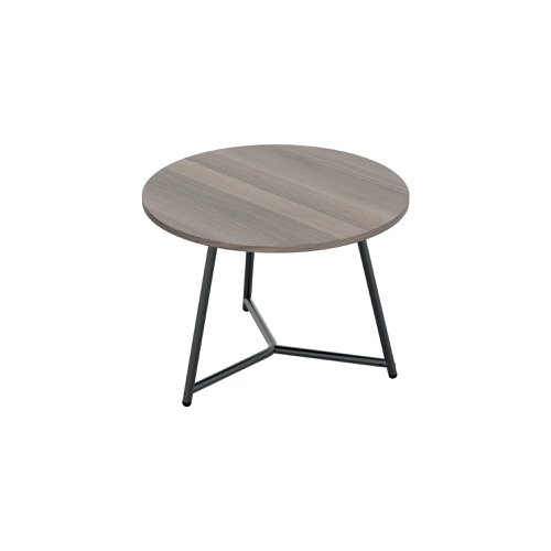 Jemini Trinity Low Table 800x800x435mm Grey Oak/Black KF823599