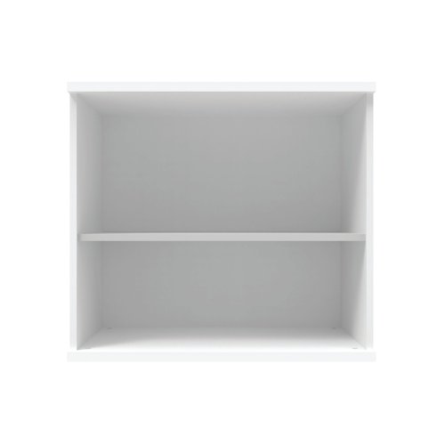 Astin Bookcase 1 Shelf 800x400x730mm Arctic White KF823780 - KF823780