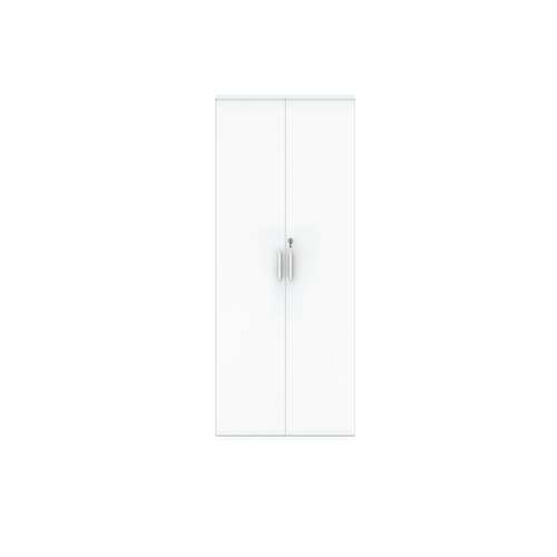 Astin 2 Door Cupboard Lockable 800x400x1980mm Arctic White KF824022