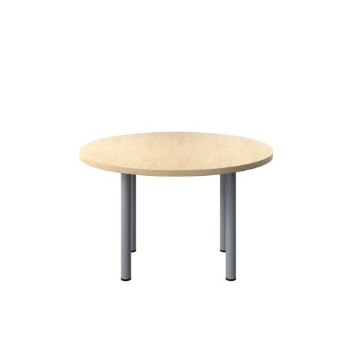 Jemini Circular Meeting Table 1200x1200x730mm Maple KF840183