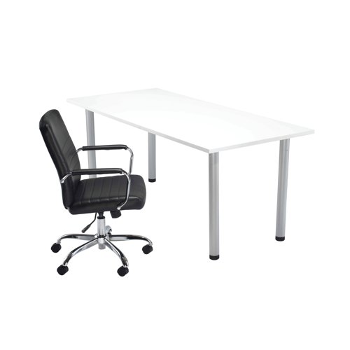 Jemini Rectangular Meeting Table 1800x800x730mm White KF840187