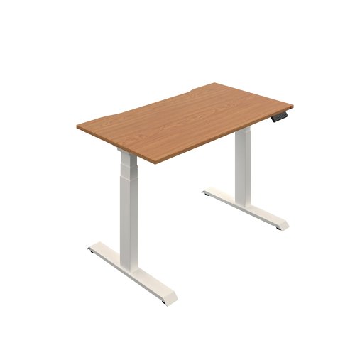 Okoform Dual Motor Sit/Stand Heated Desk 1800x800x645-1305mm Nova Oak/White KF846215