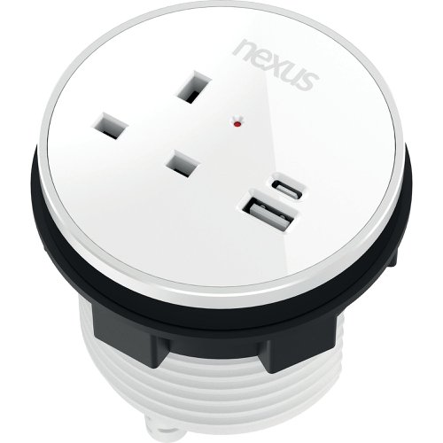 Nexus In Desk Power Module White KF882378