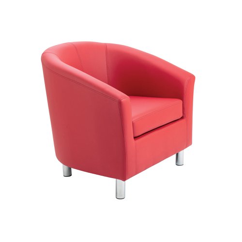 Jemini Tub Polyurethane Armchair Red KF882441