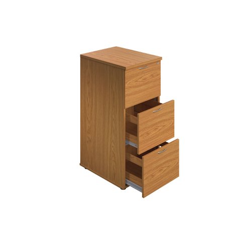 Jemini 3 Drawer Filing Cabinet 464x600x1030mm Nova Oak KF90461 | VOW