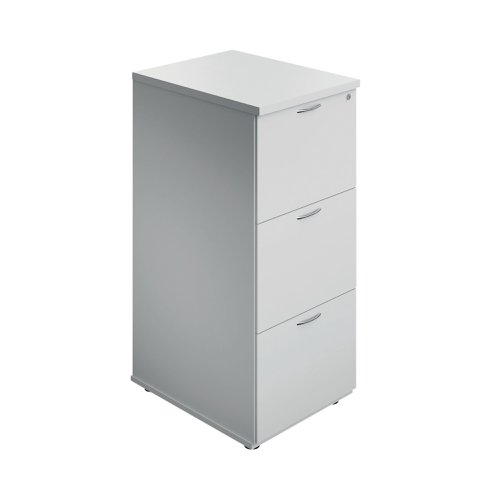 Jemini 3 Drawer Filing Cabinet 464x600x1030mm White KF90464 | VOW