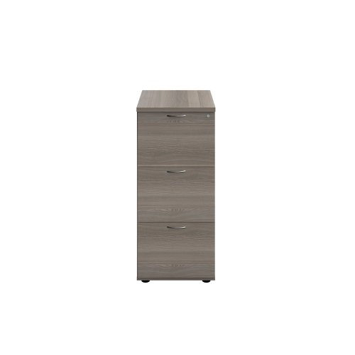 Jemini 3 Drawer Filing Cabinet 464x600x1030mm Grey Oak KF90465 | VOW