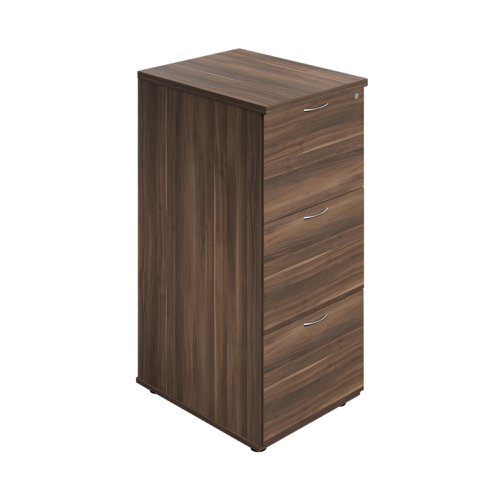 A must for any office, this sturdy three drawer wooden filing cabinet will help to keep your documents filed securely in A4 or foolscap hanging files. It is lockable, with an anti-tilt mechanism and 100% drawer extension.