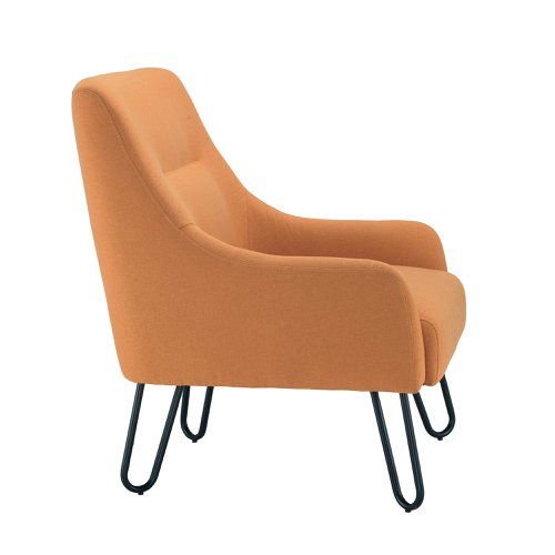 Jemini Reception Armchair Hairpin Leg Mustard KF90467