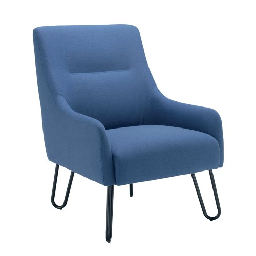 Jemini Reception Armchair Hairpin Leg Navy KF90468 | VOW