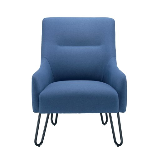 Jemini Reception Armchair Hairpin Leg Navy KF90468