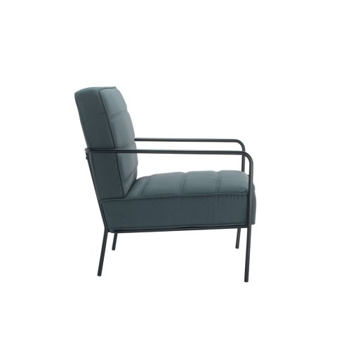 Jemini Wire Frame Reception Armchair 620x880x830mm Grey KF90472