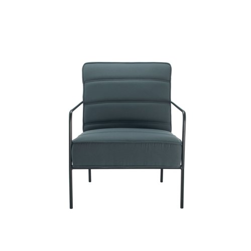 Jemini Wire Frame Reception Armchair 620x880x830mm Grey KF90472