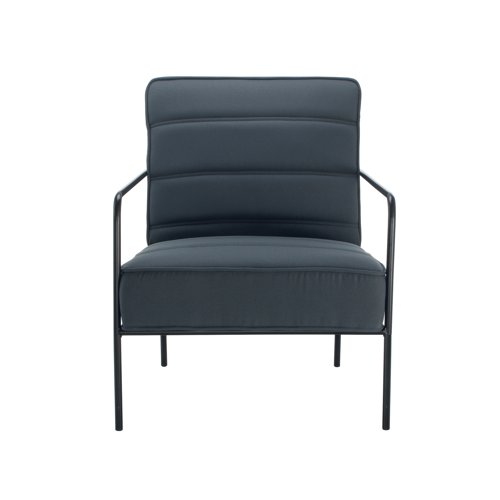 Jemini Wire Frame Reception Armchair 620x880x830mm Grey KF90472