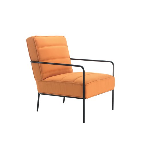 Jemini Wire Frame Reception Armchair 620x880x830mm Mustard KF90477