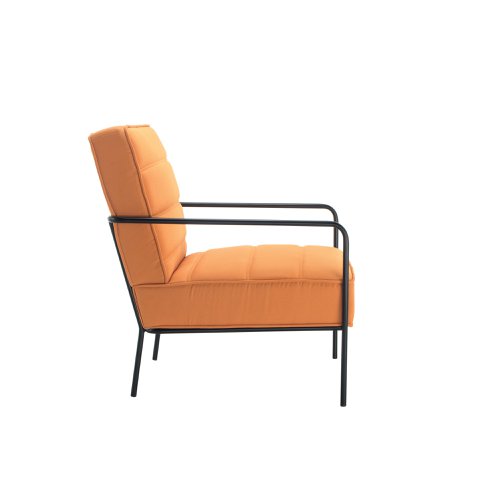 Jemini Wire Frame Reception Armchair 620x880x830mm Mustard KF90477