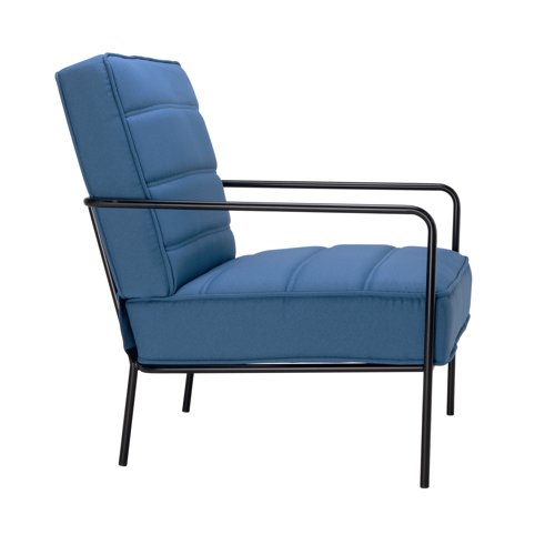 Jemini Wire Frame Reception Armchair 620x880x830mm Navy KF90478