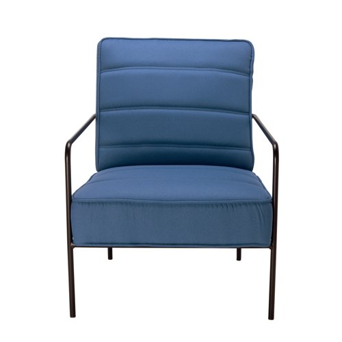 Jemini Wire Frame Reception Armchair 620x880x830mm Navy KF90478