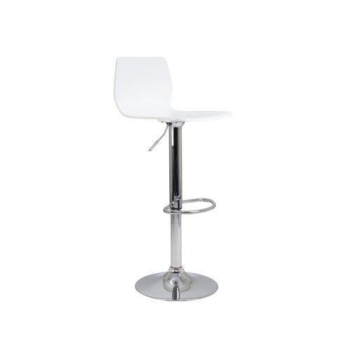 Jemini Stork High Stool 450x410x830-1040mm White KF90509 | VOW