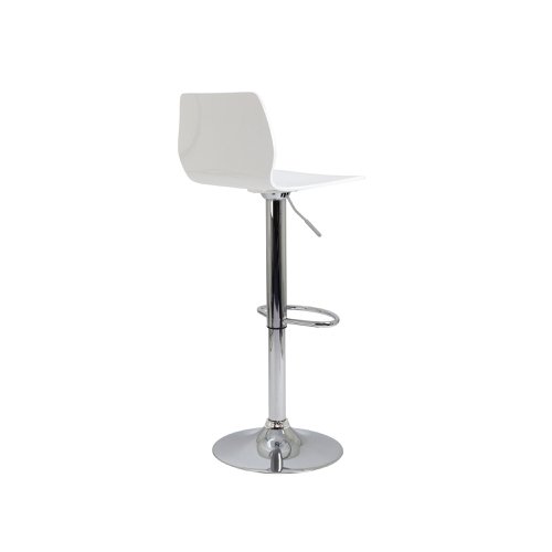 Jemini Stork High Stool 450x410x830-1040mm White KF90509 | KF90509 | VOW