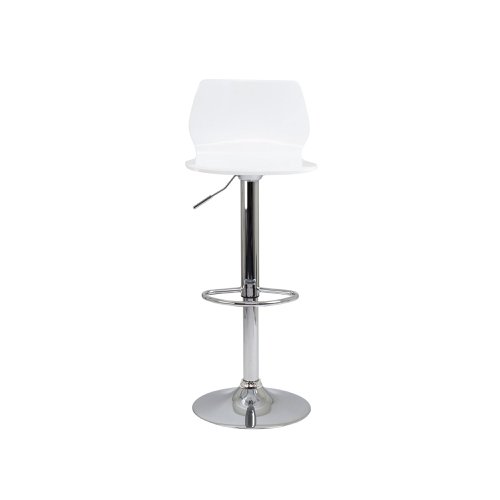 Jemini Stork High Stool 450x410x830-1040mm White KF90509 | VOW