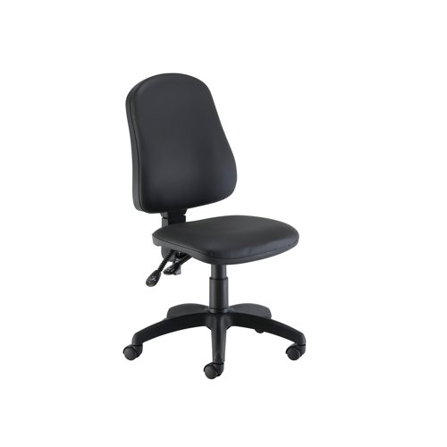 Jemini Teme High Back Operator Chair 640x640x985-1175mm Polyurethane Black KF90530