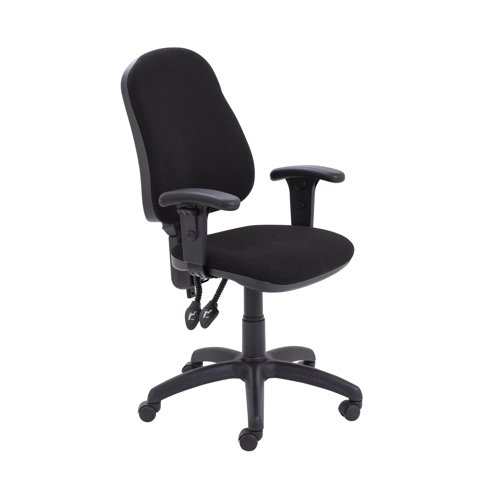 Jemini Teme High Back Operator Chair 640x640x985-1175mm Black KF90536