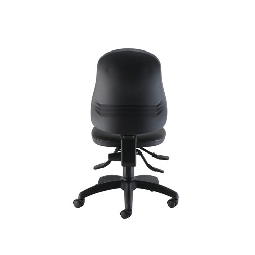 Jemini Teme Deluxe High Back Operator Chair 640x640x985-1175mm Leather Look Black KF90540