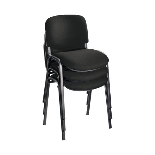 Jemini Ultra Multipurpose Stacking Chair 532x585x805mm Black KF90552 | VOW