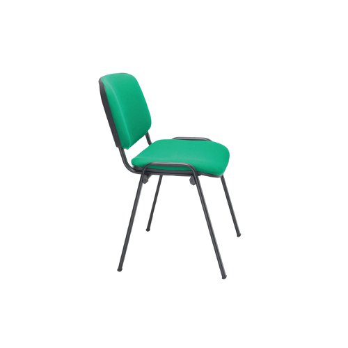 This multipurpose stacker chair is ideal for use in in both public and private sector environments. It stacks four high, making it ideal when storage space is a premium. It has a cushioned seat and back for added comfort and a robust black frame.