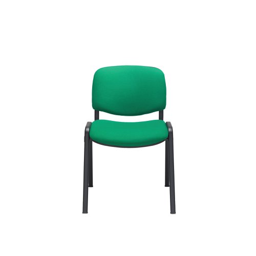 This multipurpose stacker chair is ideal for use in in both public and private sector environments. It stacks four high, making it ideal when storage space is a premium. It has a cushioned seat and back for added comfort and a robust black frame.