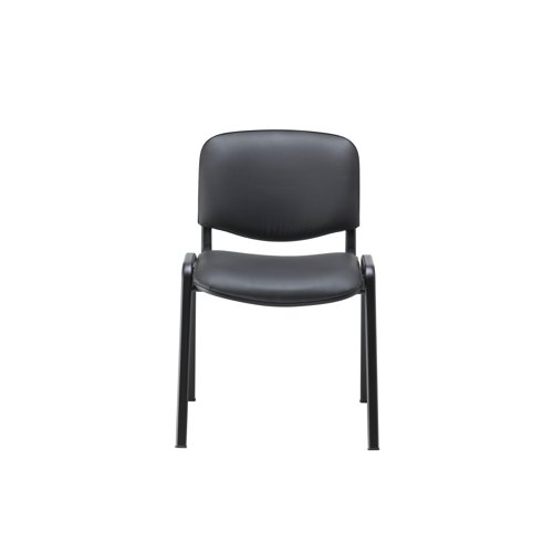 Jemini Ultra Multipurpose Stacking Chair 532x585x805mm Black Polyurethane KF90557