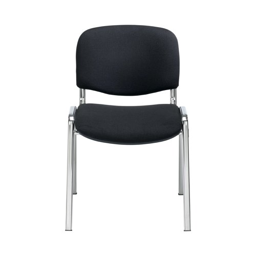 Jemini Ultra Multipurpose Stacking Chair 532x585x805mm Chrome/Black KF90558