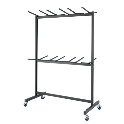 Titan Folding Chair Trolley 790x1750x2250mm Black KF90570 | Titan