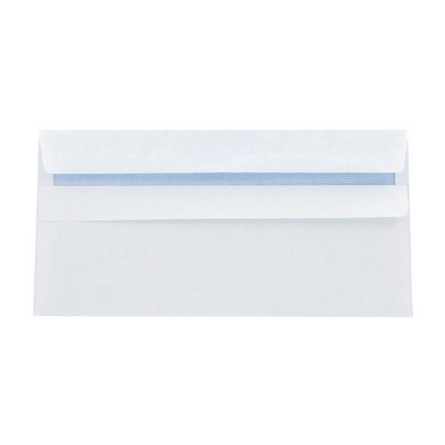 Q-Connect DL Envelopes Wallet Self Seal 120gsm White (Pack of 1000) 81414