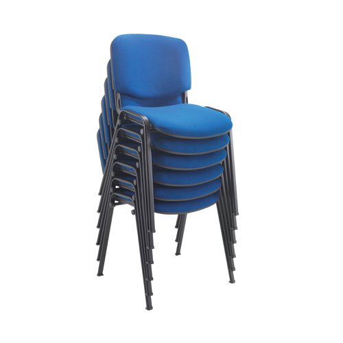 First Ultra Multipurpose Stacking Chair 532x585x805mm Blue KF98504 | VOW