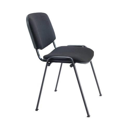 First Ultra Multipurpose Stacking Chair 532x585x805mm Charcoal KF98505 | VOW