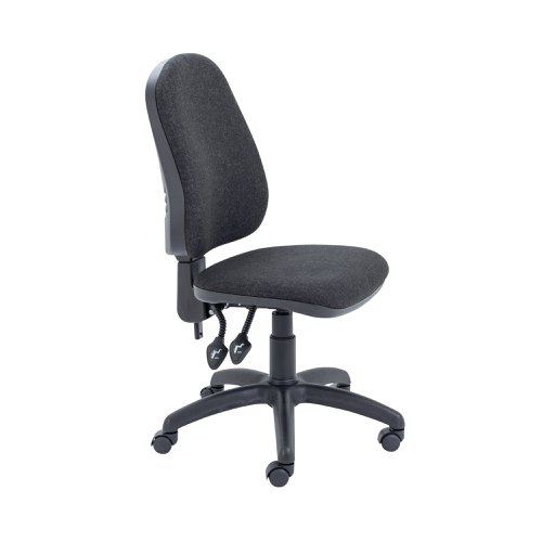 First High Back Operator Chair 640x640x985 1175mm Charcoal Kf98507