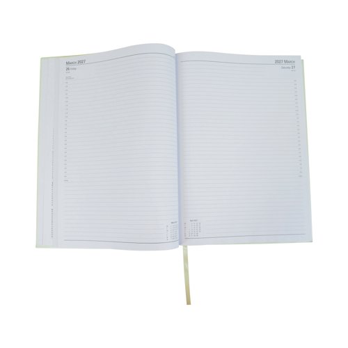Desk Diary Day Per Page Appointment A4 Sage Green 2027 FS669386