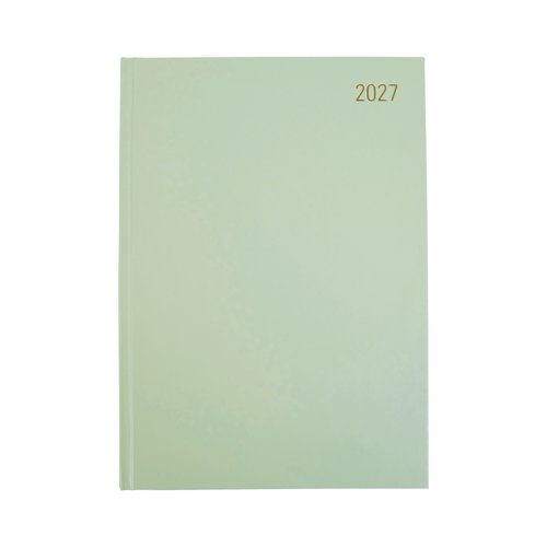 Desk Diary Day Per Page A4 Sage Green 2027 FS669373