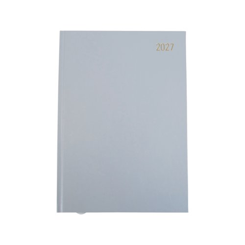 Desk Diary Week To View A4 Silver Grey 2027 FS669211